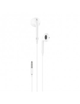 In-ear headphones, wired Foneng T34, mini jack 3.5mm, remote control (white)