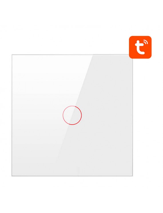 Avatto Έξυπνος Διακόπτης Χωνευτός ZigBee ZTS02-EU-W1 (1 κουμπί) TUYA (Λευκό)