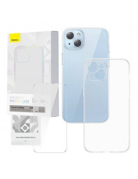 Baseus Θήκη και Προστατευτικό Οθόνης Tempered Glass Corning για iPhone 14 Plus (Διαφανές)