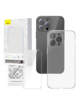 Baseus Θήκη και Προστατευτικό Οθόνης Tempered Glass Corning για iPhone 12 Pro Max (Διαφανές)