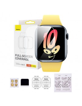 Baseus Προστατευτική Μεμβράνη NanoCrystal για Apple Watch 7/8 45mm (Διαφανές)