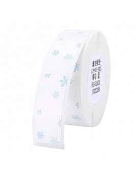 Niimbot Αυτοκόλλητες Θερμικές Ετικέτες με Χιονονιφάδες T 12x30mm, 210τμχ (Λευκό/Σιέλ)