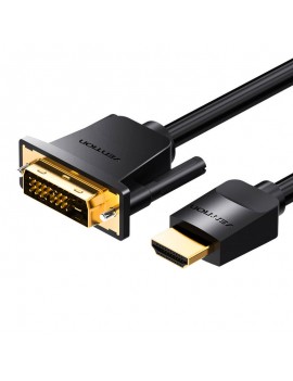 HDMI to DVI (24+1) cable Vention ABFBI 3m, 4K 60Hz/ 1080P 60Hz (black)