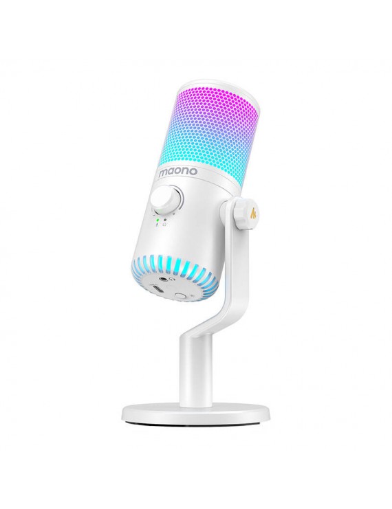 Maono Μικρόφωνο Gaming DM30RGB (Λευκό)
