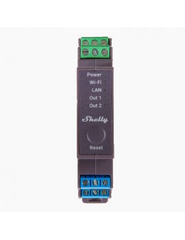 Shelly Pro 2 DIN Rail 2-channel Relay, WiFi/LAN