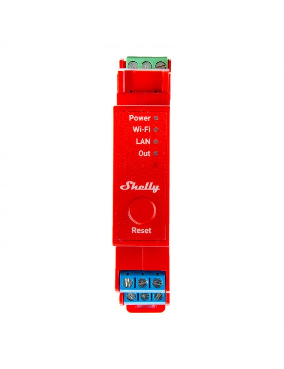 Shelly Pro 1PM DIN Rail Switch with Power measurement, 1 channel, WiFi/LAN