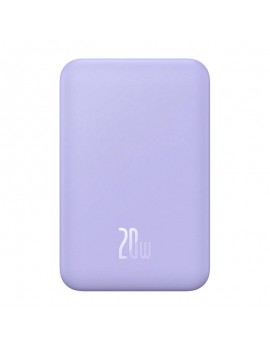 Baseus Powerbank Magnetic Mini 5000mAh, USB-C 20W (Λιλά)