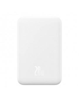 Baseus Powerbank Magnetic Mini 5000mAh, USB-C 20W (Λευκό)