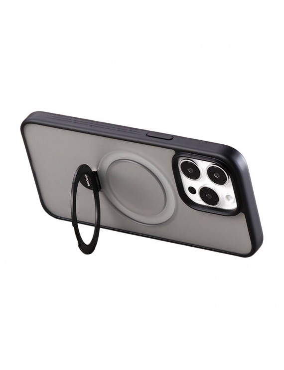 Joyroom JR-BP004 Magnetic Protective Case with Holder for iPhone 15 (Black)