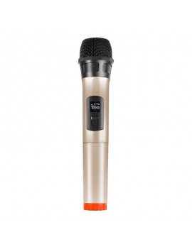 Wireless dynamic microphone UHF PULUZ PU628J 3.5mm (gold)