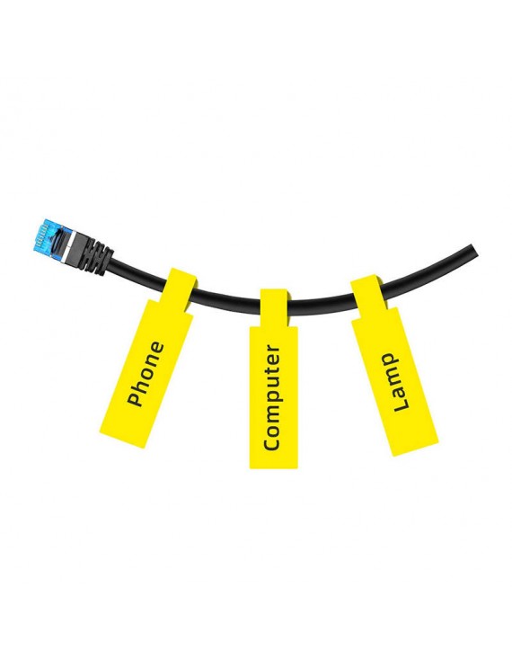 Niimbot Αυτοκόλλητες Θερμικές Ετικέτες 12.5x74+35, 65τμχ (Κίτρινο)