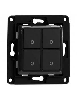 Shelly wall switch 4 button (Black)