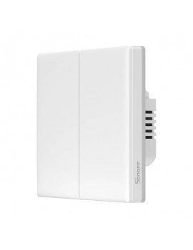 Sonoff Διακόπτης Τοίχου Χωνευτός WiFi Smart Touch TX T5 2C, 2 κανάλια (Λευκό)