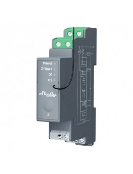 Shelly Qubino Pro 2 DIN rail Relay, 2-channel, Z-Wave