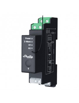Shelly Qubino Pro 2PM DIN rail Relay, 2-channel, Z-Wave (Power measurement)