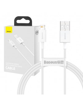Baseus Καλώδιο USB σε Lightning Superior Series, 2.4A, 1m (Λευκό)