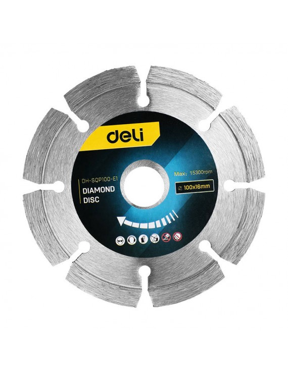 Diamond disc Deli Tools EDH-SQP100-E1