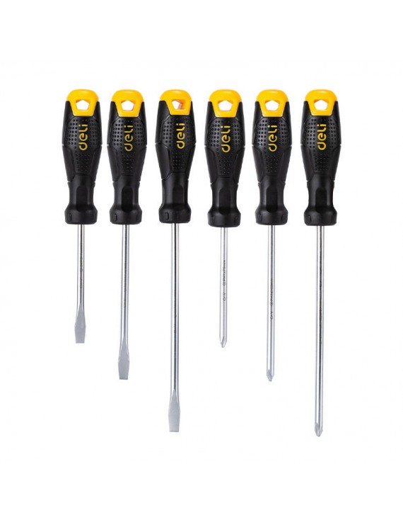 Screwdriver set Deli Tools EDL620006, with magnet, 6 pieces