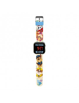 KiDS Licensing Ψηφιακό Ρολόι Χειρός με Οθόνη LED Paw Patrol (Μπεζ/Πολύχρωμο)
