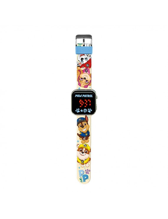 KiDS Licensing Ψηφιακό Ρολόι Χειρός με Οθόνη LED Paw Patrol (Μπεζ/Πολύχρωμο)