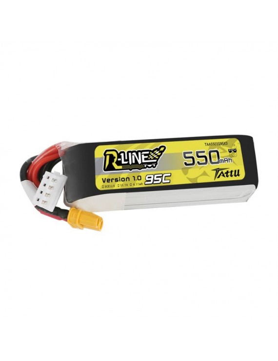 Battery Tattu R-Line 550mAh 11.1V 95C 3S1P XT30