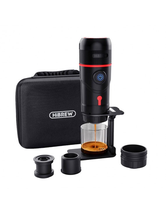 HiBREW Φορητή Καφετιέρα για Κάψουλες H4 Premium 3σε1 με Θήκη 15bar (Μαύρο)