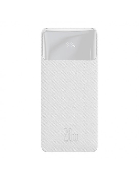Baseus Powerbank Bipow 10000mAh, 2xUSB, USB-C, 20W (Λευκό)