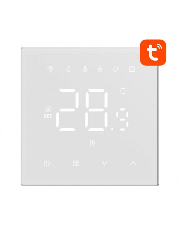 Avatto Έξυπνος Θερμοστάτης WT410-BH-3A-W Boiler Αερίου 3A WiFi (Λευκό)