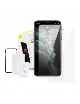 Baseus Προστατευτικό Οθόνης Tempered Glass 0.3mm Full Face για iPhone XR/11 6.1'' (2τμχ) (Διαφανές)