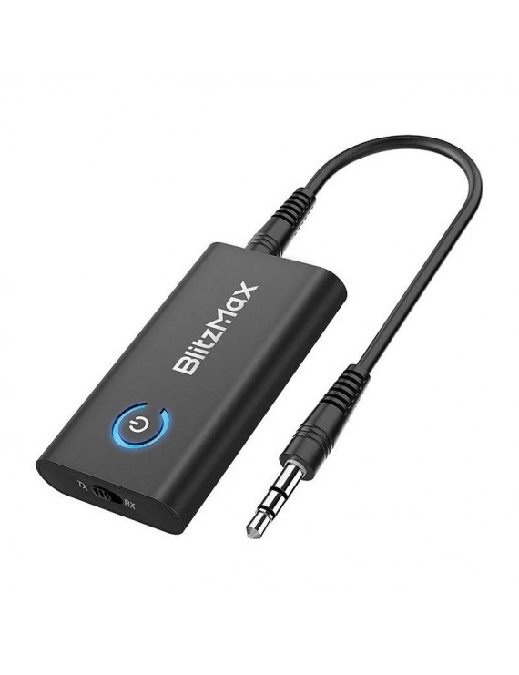 Blitzwolf/BlitzMax Πομποδέκτης Bluetooth 5.2  BT05, aptX (Μαύρο)