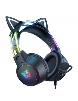 ONIKUMA Ακουστικά Gaming X15 PRO με Αυτιά Γάτας (Μαύρο)