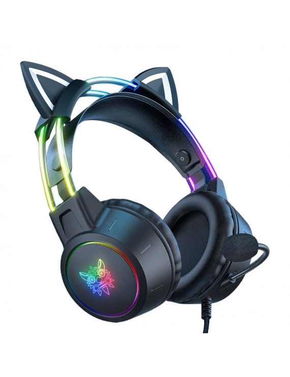 ONIKUMA Ακουστικά Gaming X15 PRO με Αυτιά Γάτας (Μαύρο)