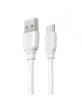 Remax Καλώδιο USB-C Suji Pro, 2.4A, 1m (Λευκό)