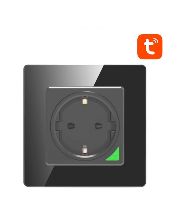 Avatto Έξυπνη Πρίζα WiFi N-WOT10-EU-B TUYA (Μαύρο)