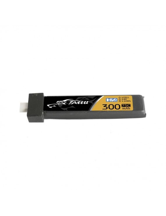 Tattu LiPo 300mAh 3.8V 75C 1S1P HV BT2.0.5 battery (5pcs)