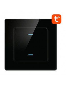 Smart Light Switch WiFi Avatto N-TS10-B2 2 Way TUYA (black)