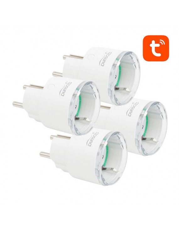 Gosund Έξυπνη Πρίζα WiFi SP111, 3680W 16A, Tuya (4τμχ) (Λευκό)