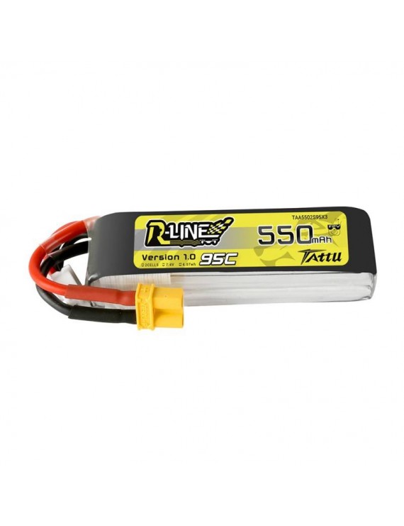 Battery Tattu R-Line 550mAh 7.4V 95C 2S1P XT30