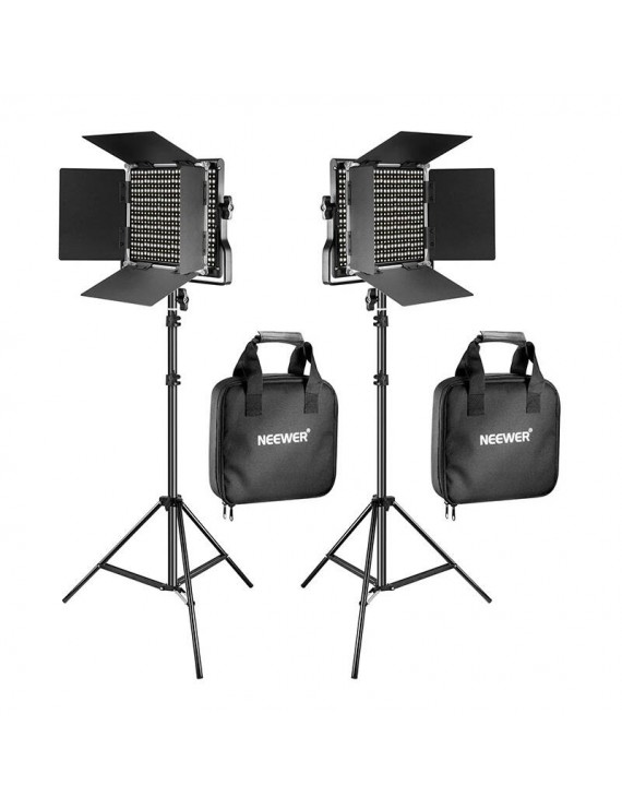 Kit Neewer 660 Bi Color LED, two lamps 40W 3200-5600K