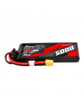 Gens ace G-Tech 5000mAh 7.4V 60C 2S1P Lipo PC material case with XT60 Plug