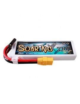 Gens ace G-Tech Soaring 3300mAh 11.1V 30C 3S1P Lipo Battery Pack with XT90 plug