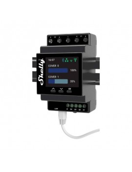 Shelly Pro Dual Cover PM DIN Rail Dual Controller, WiFi (Power measurement)