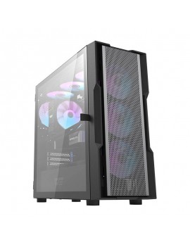 Darkflash DK431 Mesh  θήκη υπολογιστή (μαύρη) + 4 ανεμιστήρες ARGB