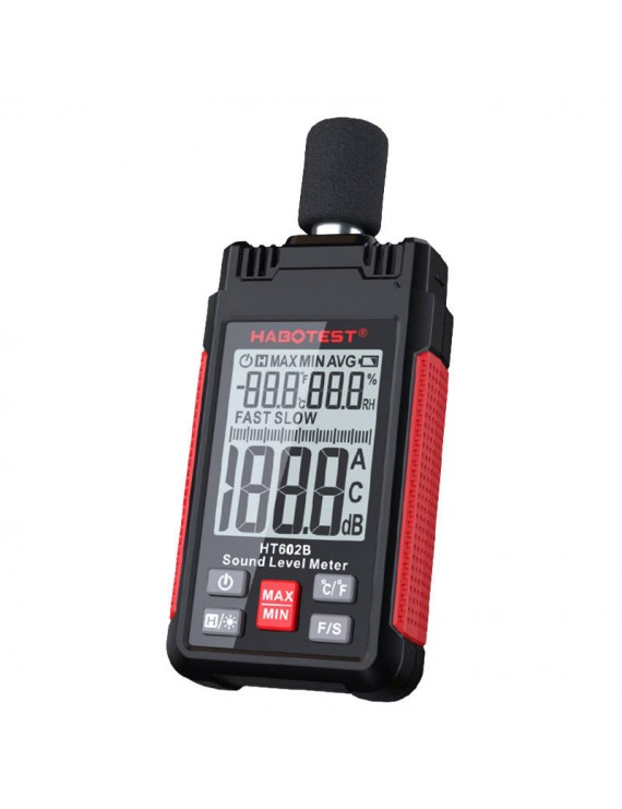 Habotest Μετρητής Στάθμης Ήχου HT602B (Μαύρο)