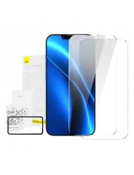 Baseus Προστατευτικό Οθόνης Crystal Tempered Glass 0.3mm για iPhone 14 Plus/13 Pro Max (2τμχ) (Διαφανές)