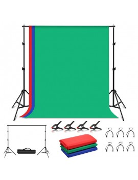 Puluz Σετ Τοποθέτησης Φόντου 2x2m PKT5204 + Φωτογραφικά Πανιά 3τμχ