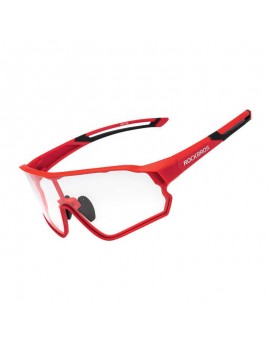 Rockbros bicycle glasses, photochromic 10135R (red)