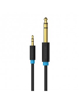 Audio Cable TRS 3.5mm to 6.35mm Vention BABBG 1,5m, Black