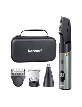 Σετ ηλεκτρικής ξυριστικής μηχανής IPX6 Kensen 06-KTMQ21-0GA (ασημί)