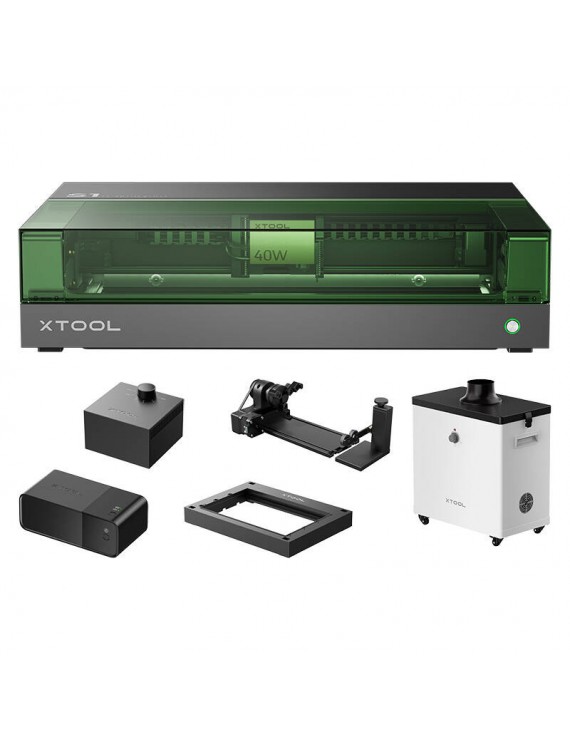 2-in-1 laser engraving machine xTool S1 40W All-in-One Kit (Black)